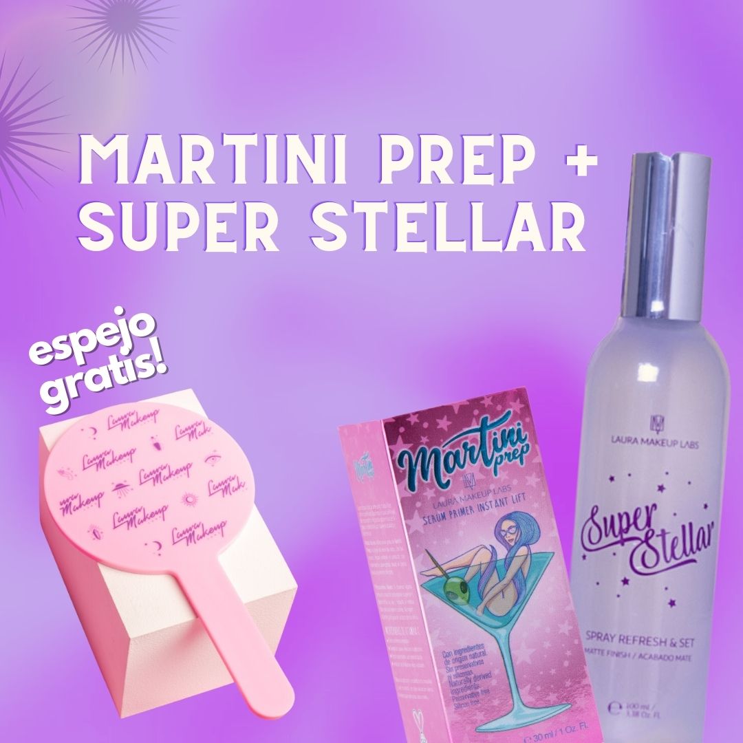 KIT: Martini Prep + Super Stellar Y ESPEJO GRATIS!